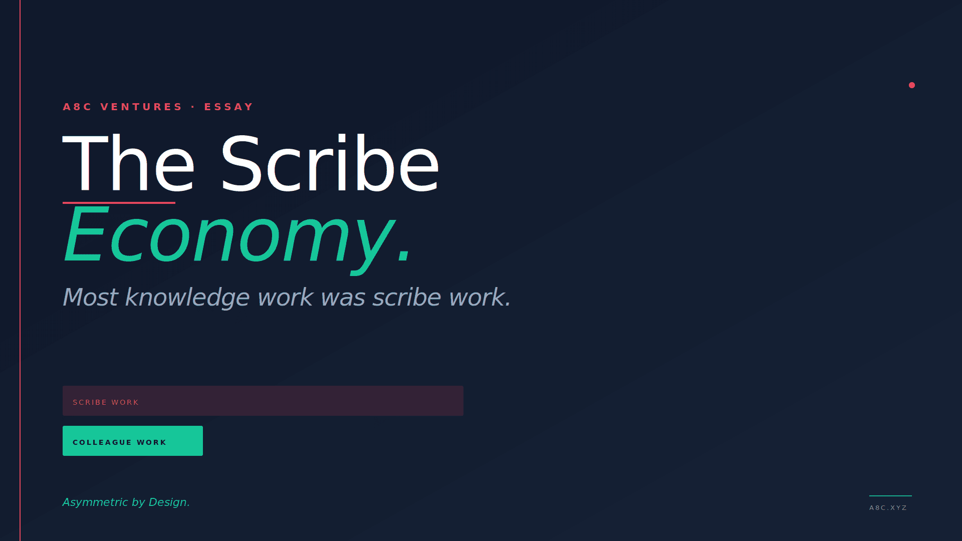 The Scribe Economy